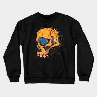 Abstract Skull Head Crewneck Sweatshirt